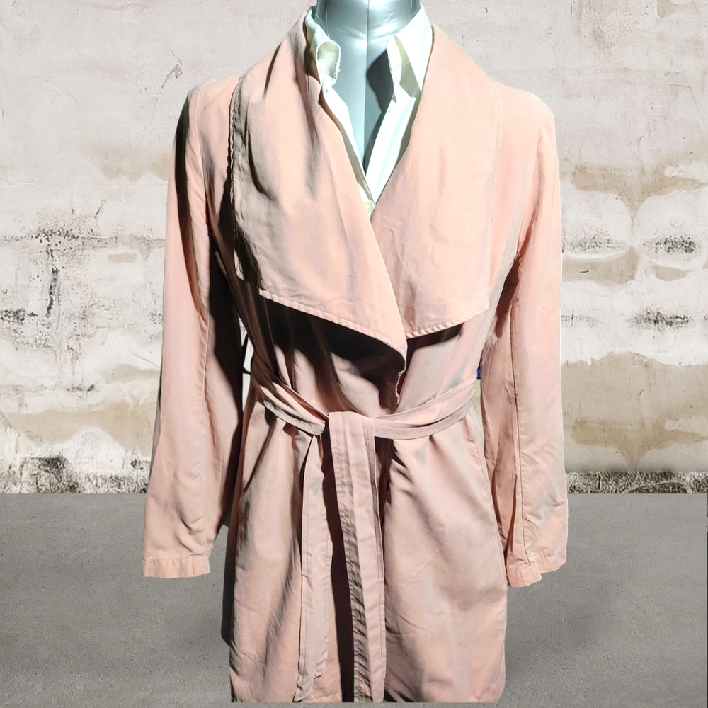 LOVE TREE 💖 | Light Pink Lightweight Trench Jacket | VGUC ✨ size S - Picture 3 of 8